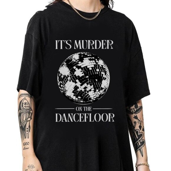 Its Murder On The Dance Floor Shirt Saltburn Movie Meme Graphic Tee Jacob - Picture 1 of 5